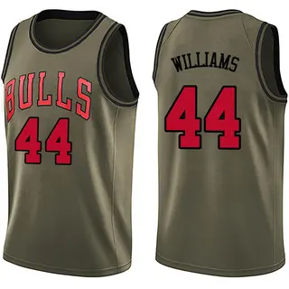 Men's Patrick Williams Chicago Bulls Green Salute to Service Jersey - Swingman