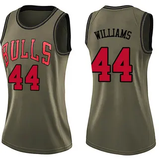 Women's Patrick Williams Chicago Bulls Green Salute to Service Jersey - Swingman