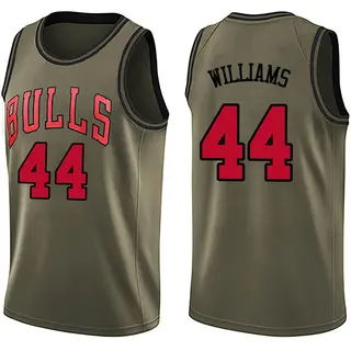 Youth Patrick Williams Chicago Bulls Green Salute to Service Jersey - Swingman